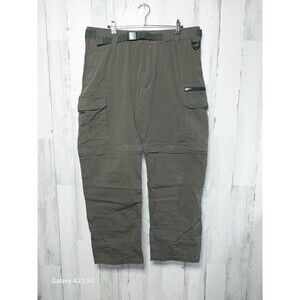 BC Clothing Men's Convertible Cargo Pants Lx30 Green